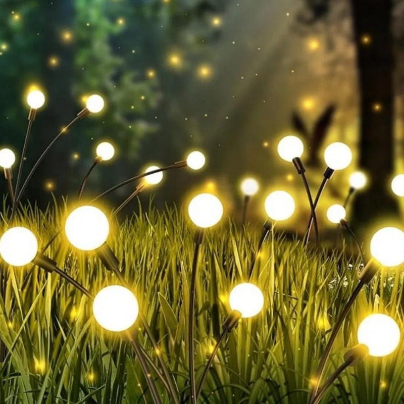 Lighting Decoration - Outdoor Solar Firefly Lights,10LED Ball String
