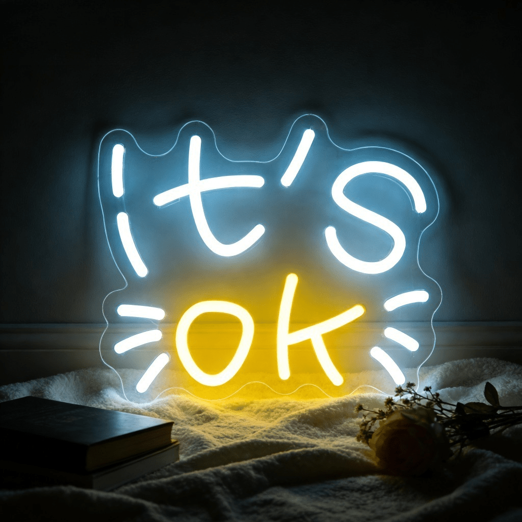 Ok Lighting Decor - It's OK Neon Sign LED Night