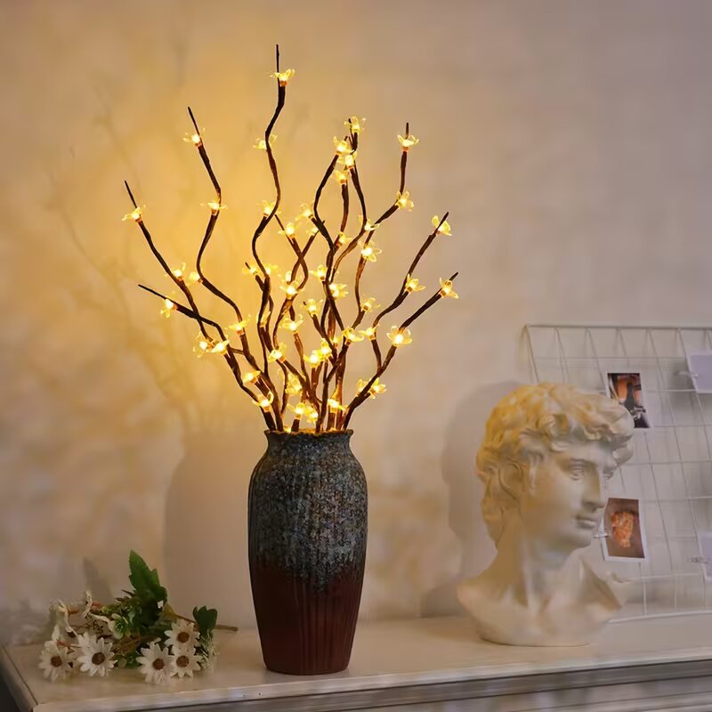 Decor Lighting Lamps - 1/2PC 20LED Cherry Blossom Tree Branch