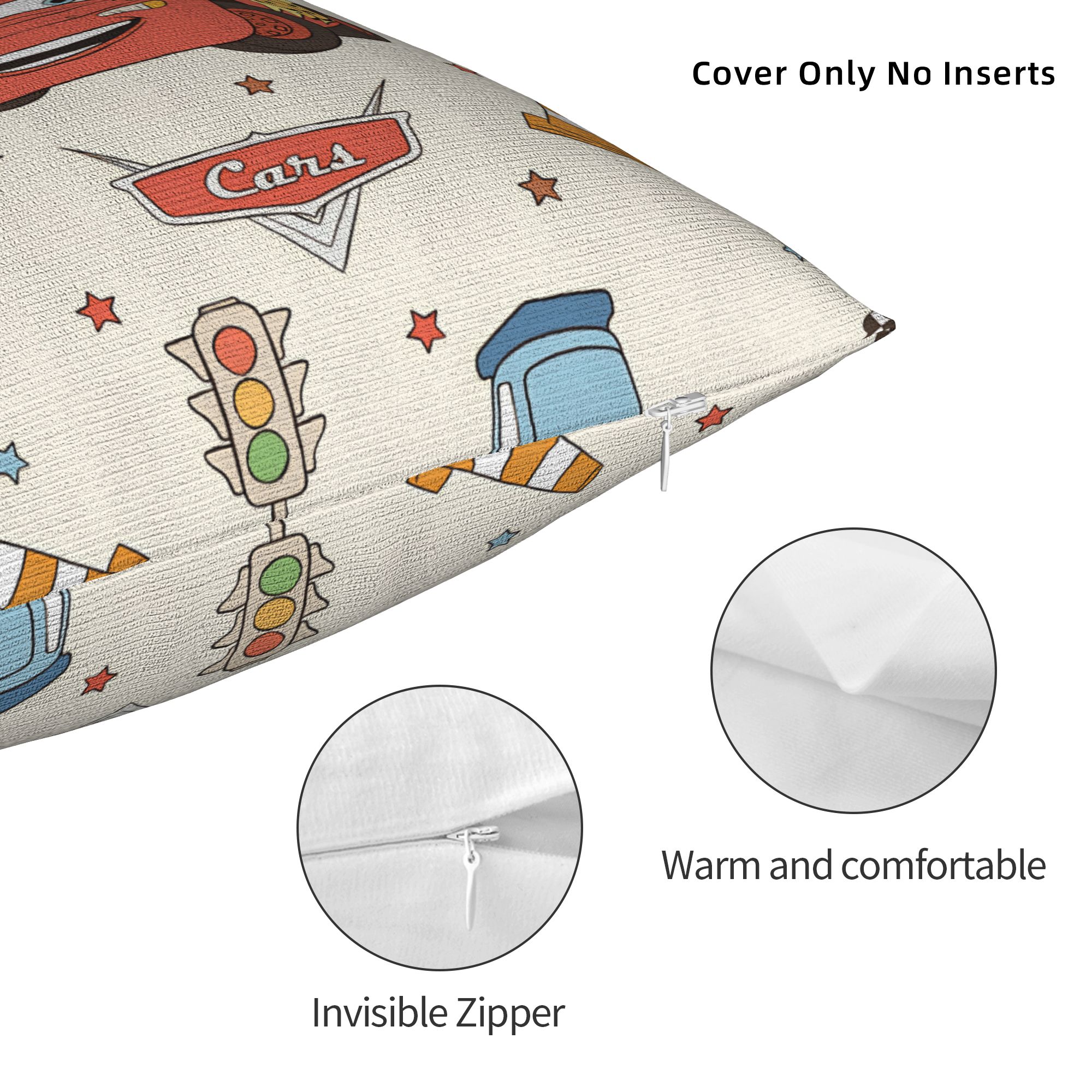 Pillow Cover Cars L-Lightning  – Lighting Mcqueen Decor Bewertung und Preis