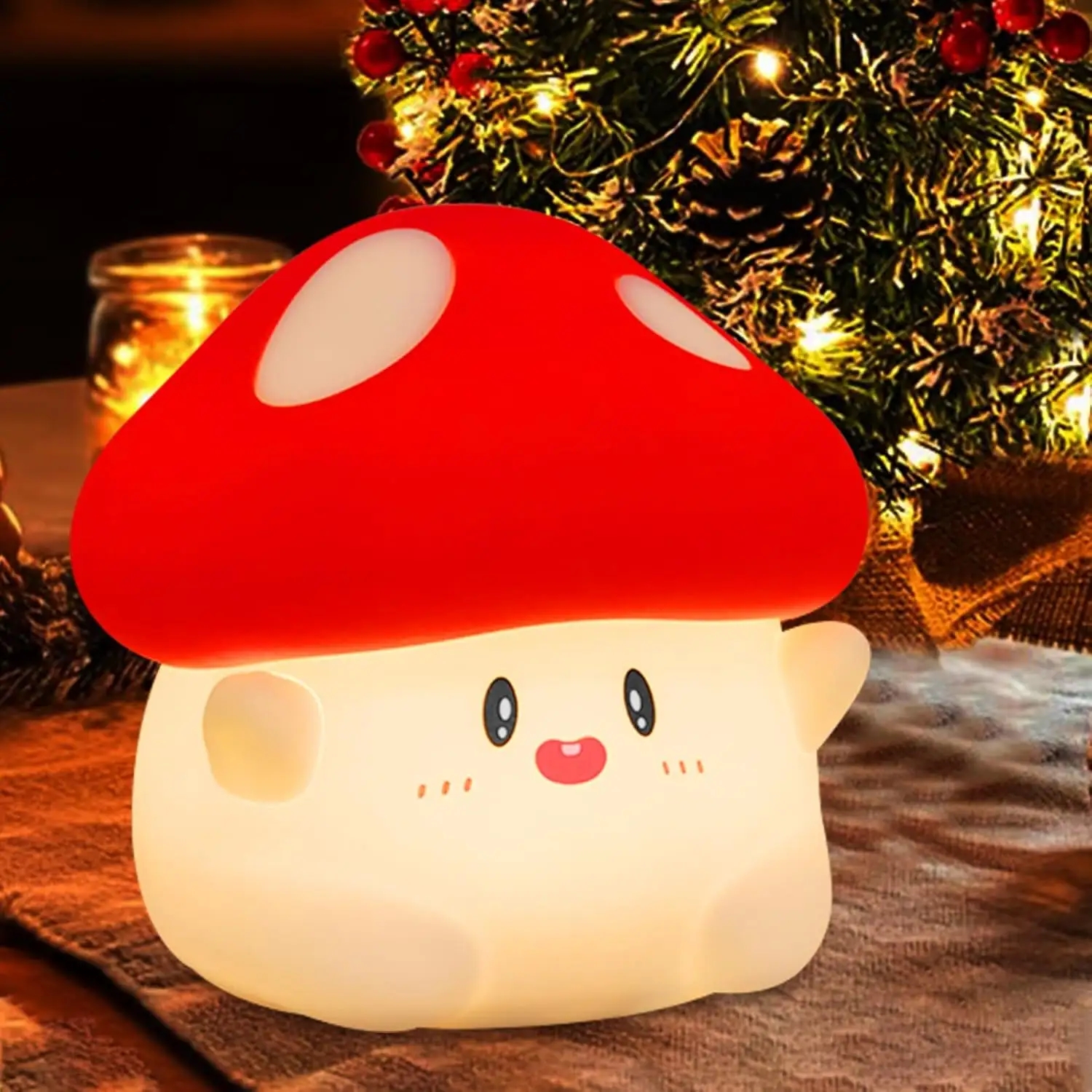 Red mushroom LED ambient night – Mushroom Table Lamp Bewertung und Preis