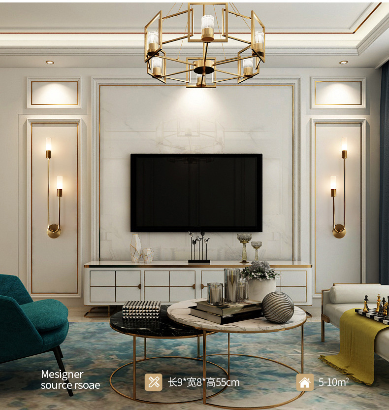 Retro Background Living Room A – Decor Lighting Lamps Bewertung und Preis