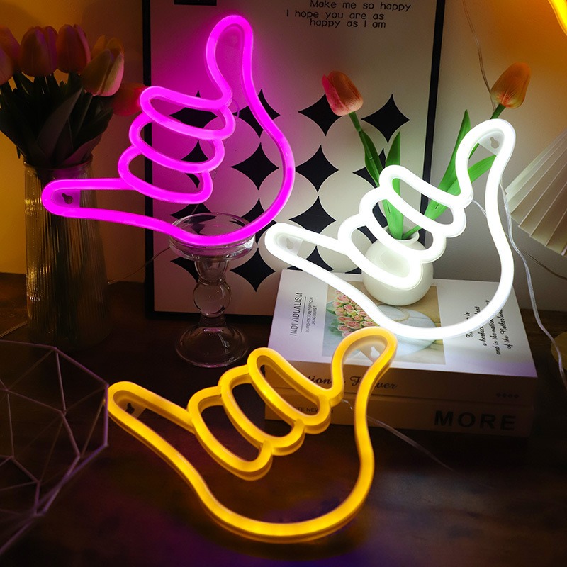 LED Neon Sign Peace Hand Win V – Ok Lighting Decor Bewertung und Preis