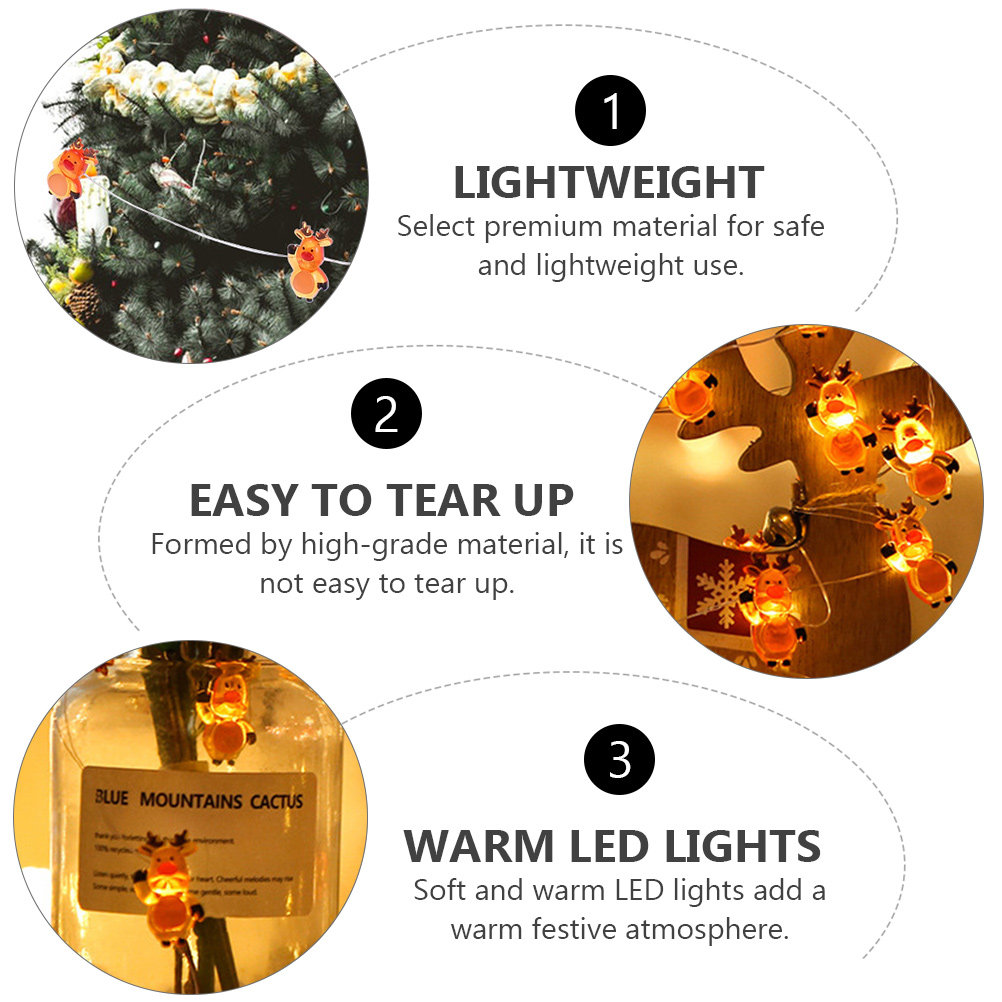 1Pcs Christmas Deer String Lig – Elements Lighting Decor Bewertung und Preis