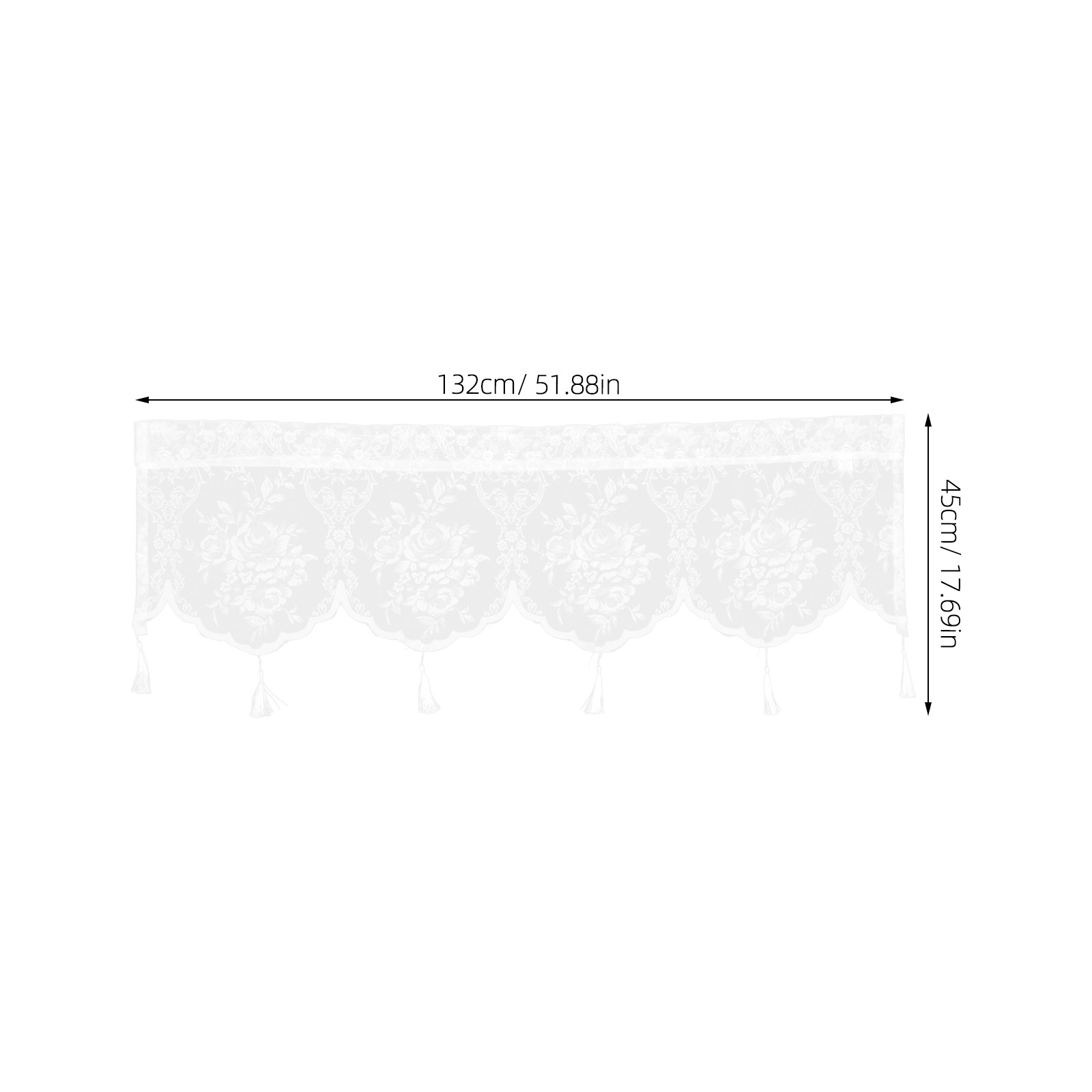 White Lace Curtain Sheer Windo – Lighting Decor For Living Room Bewertung und Preis