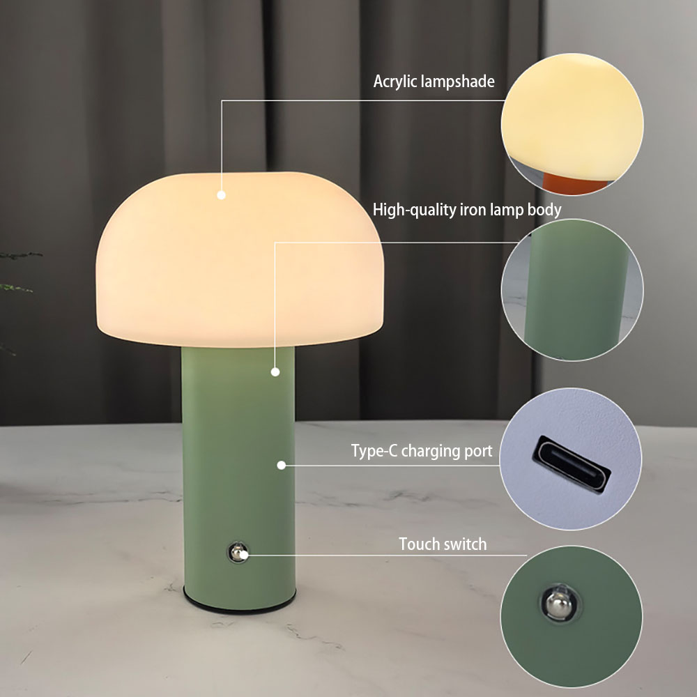 New Mushroom Lamp LED Charging – Mushroom Table Lamp Bewertung und Preis