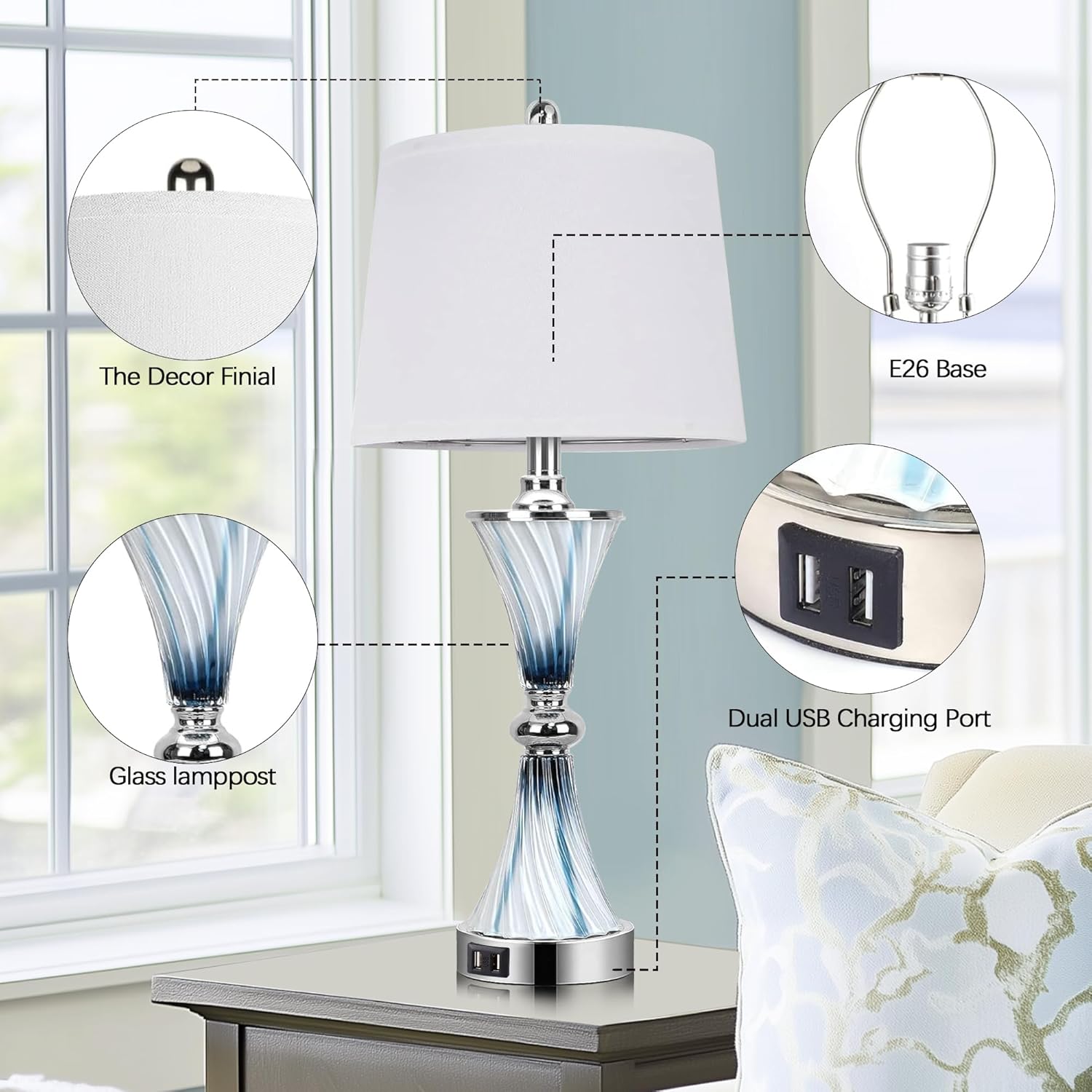 3-Way Dimmable Touch Glass Tab – Decor Lighting Lamps Bewertung und Preis