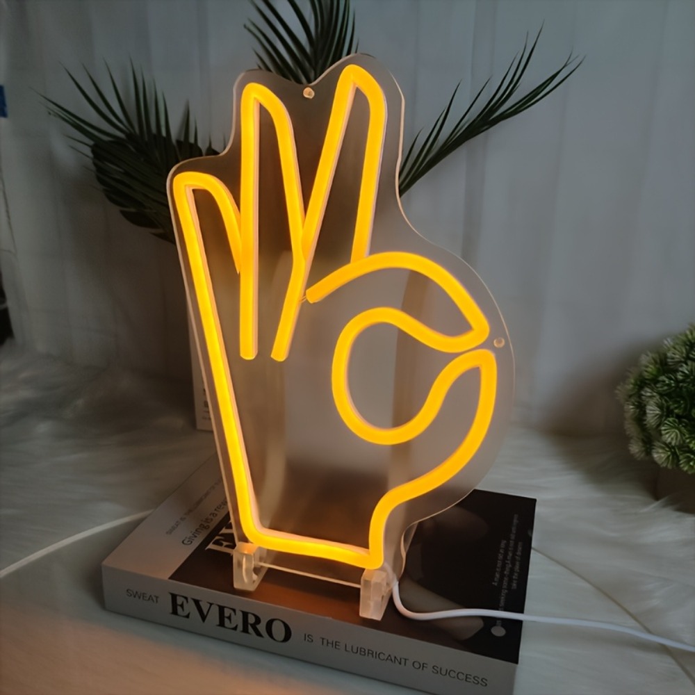 OK Gesture Finger Neon Signs,  – Ok Lighting Decor Bewertung und Preis