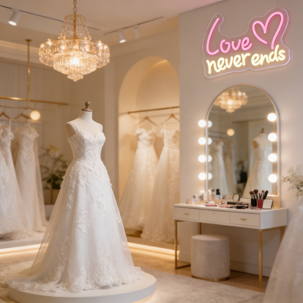 Love Never Ends LED Neon Sign  – Bedroom Lighting Decor Ideas Bewertung und Preis