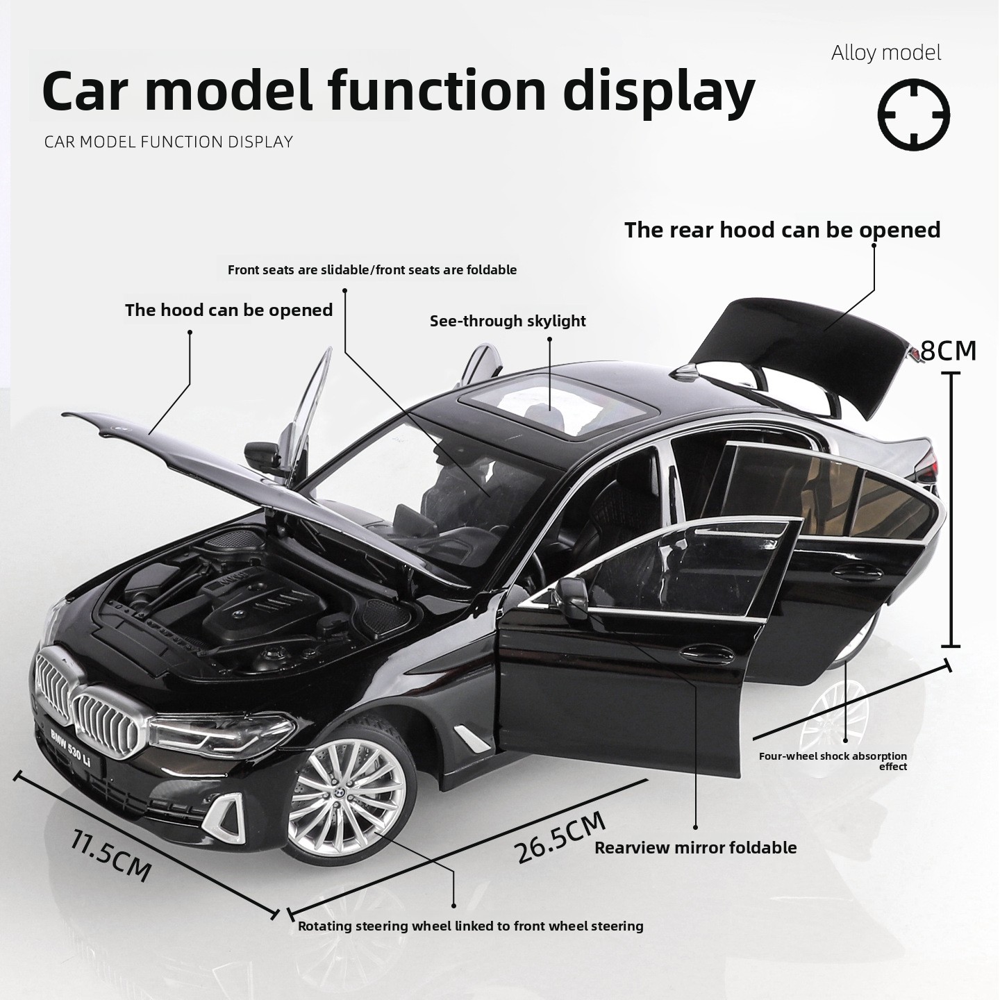 OK 1:18 BMW 530li alloy car mo – Ok Lighting Decor Bewertung und Preis