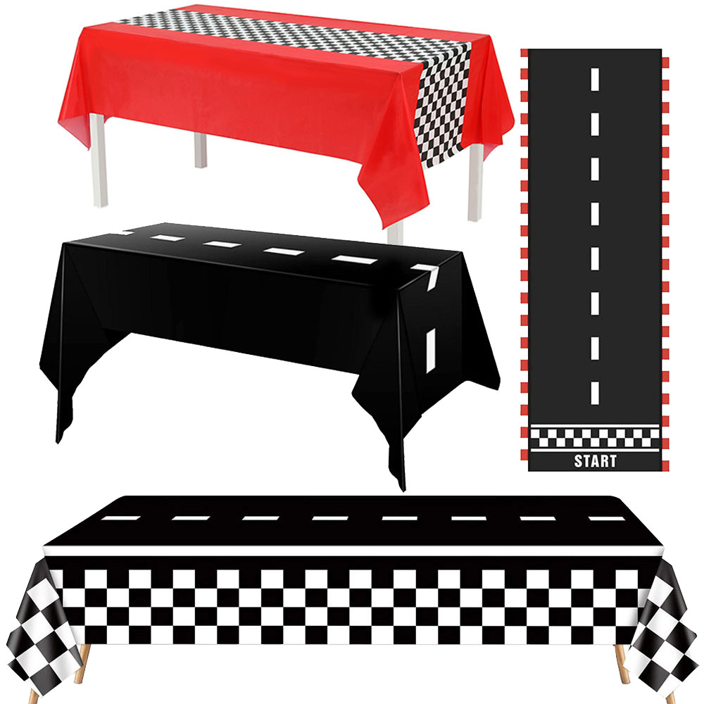 Checkered Race Car Party Black – Lighting Mcqueen Decor Bewertung und Preis