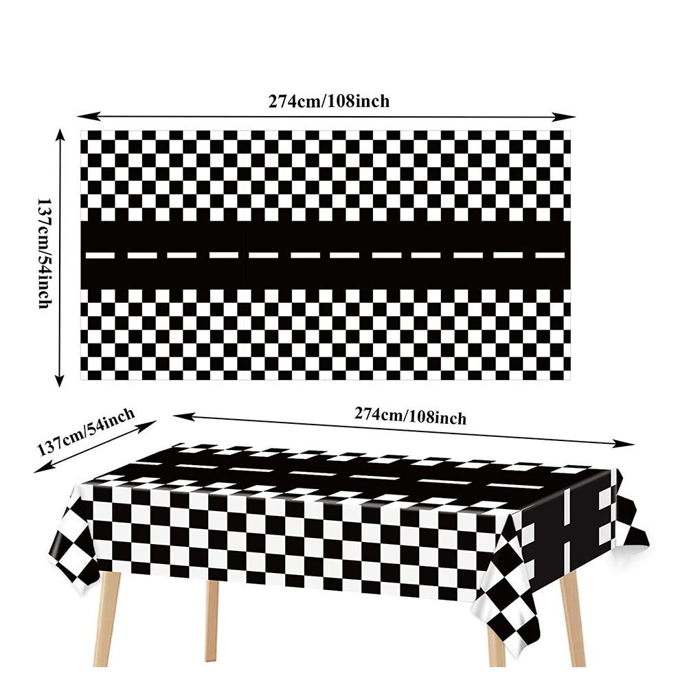 Checkered Race Car Party Black – Lighting Mcqueen Decor Bewertung und Preis