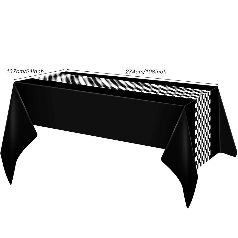 Checkered Race Car Party Black – Lighting Mcqueen Decor Bewertung und Preis