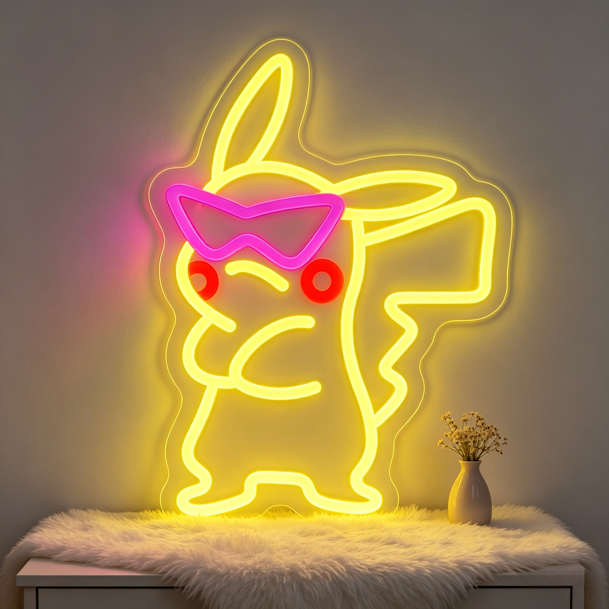Anime Pink Sunglasses Pikachu  – Bedroom Lighting Decor Ideas Bewertung und Preis