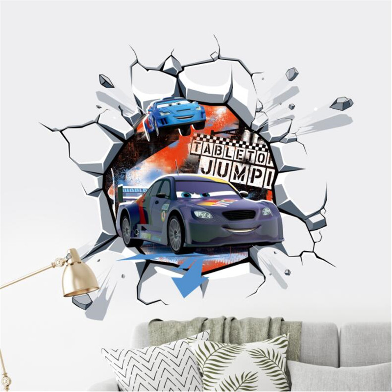 3D Cartoon Cars 2 Wall Sticker – Lighting Mcqueen Decor Bewertung und Preis