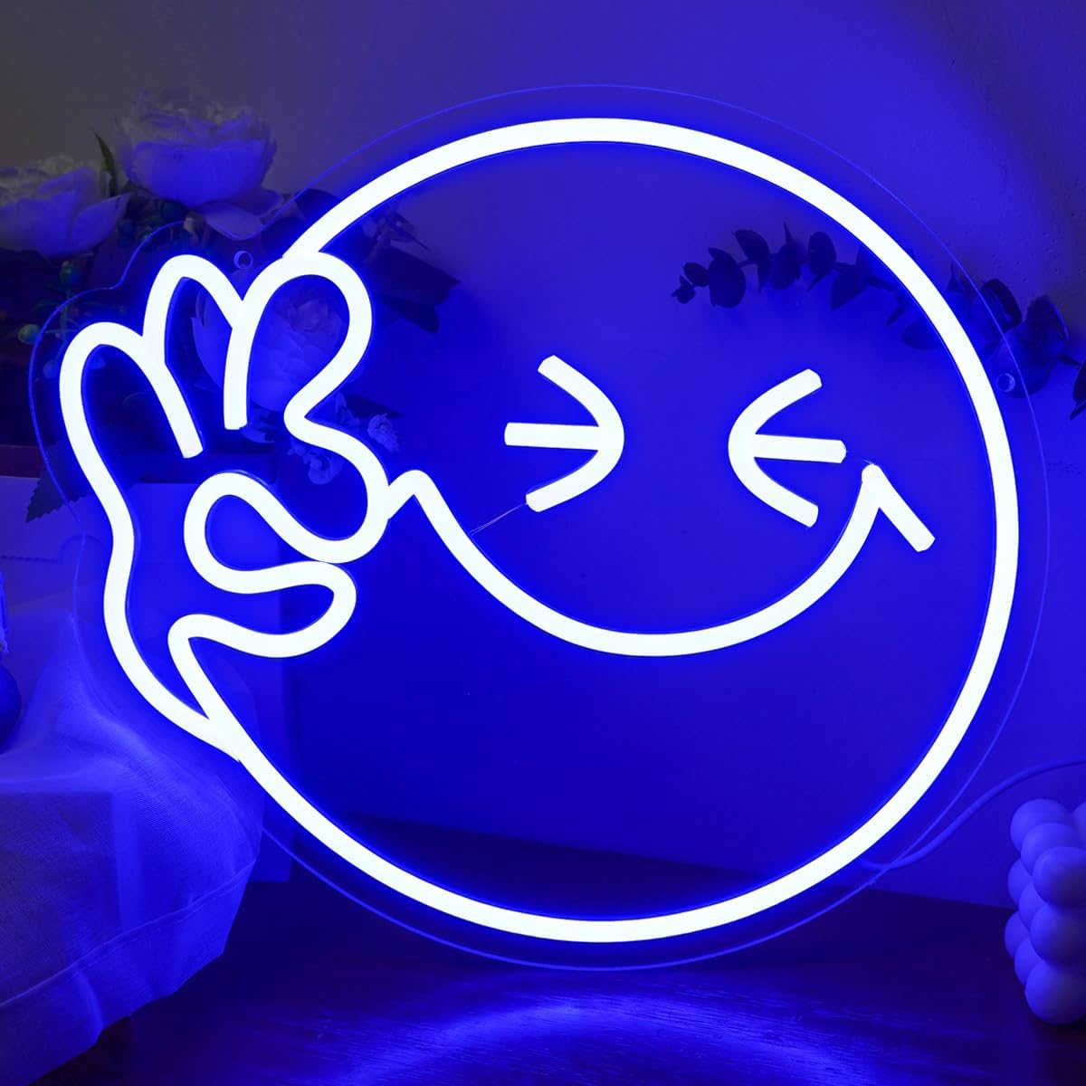 Emoji Smile OK  Neon Sign USB  – Ok Lighting Decor Bewertung und Preis