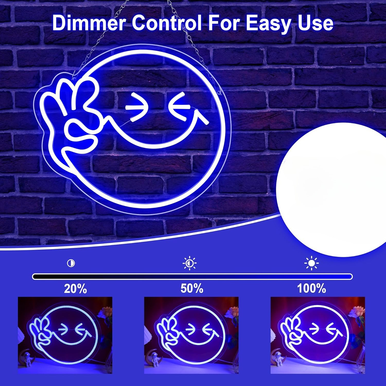 Emoji Smile OK  Neon Sign USB  – Ok Lighting Decor Bewertung und Preis