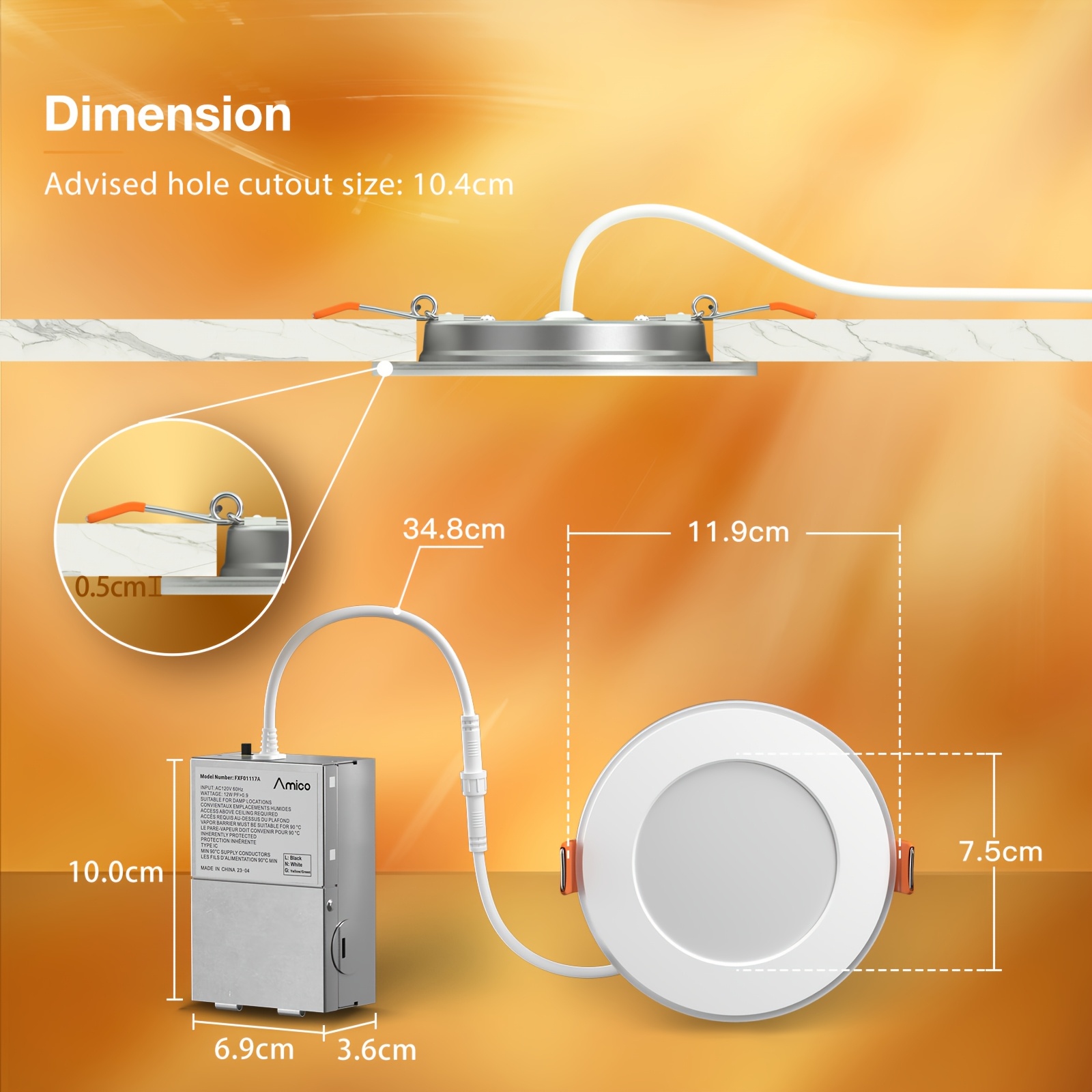 12/6 Pack 4/6 Inch 5CCT LED Re – Lighting Decoration Bewertung und Preis
