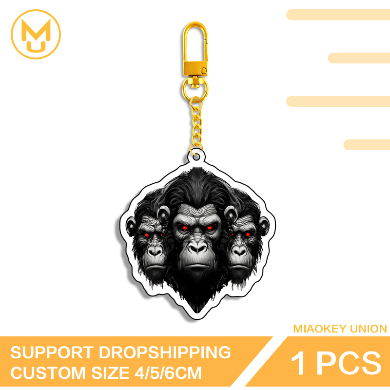 Three Chimpanzee Heads Keyring – Union Lighting & Decor Reviews Bewertung und Preis