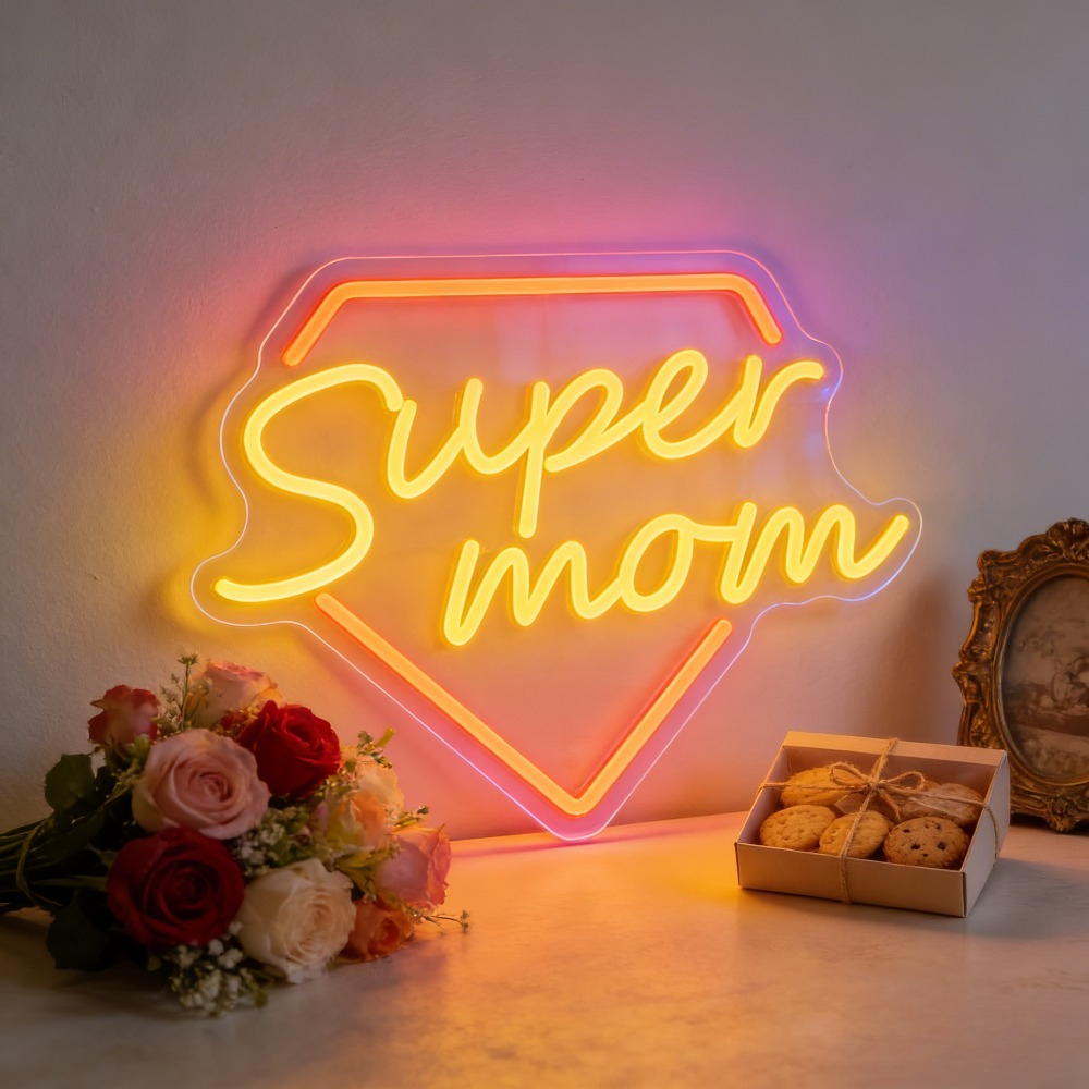 Super Mom Neon Sign LED Wall L – Bedroom Lighting Decor Ideas Bewertung und Preis