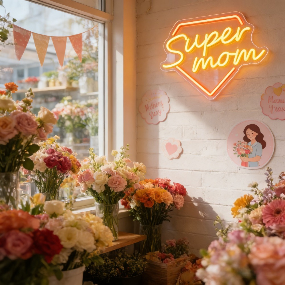 Super Mom Neon Sign LED Wall L – Bedroom Lighting Decor Ideas Bewertung und Preis