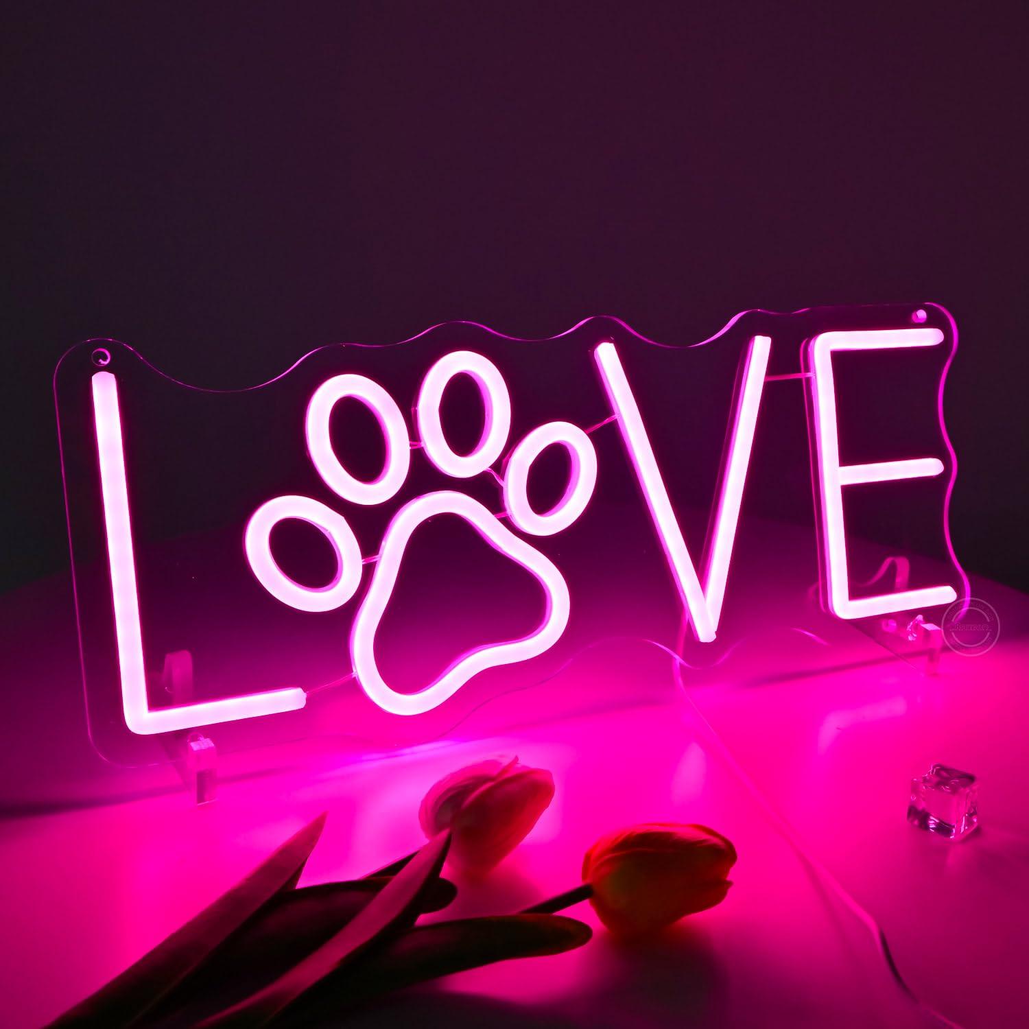Love Paw Neon Sign USB Dimmabl – Lighting Decor For Living Room Bewertung und Preis