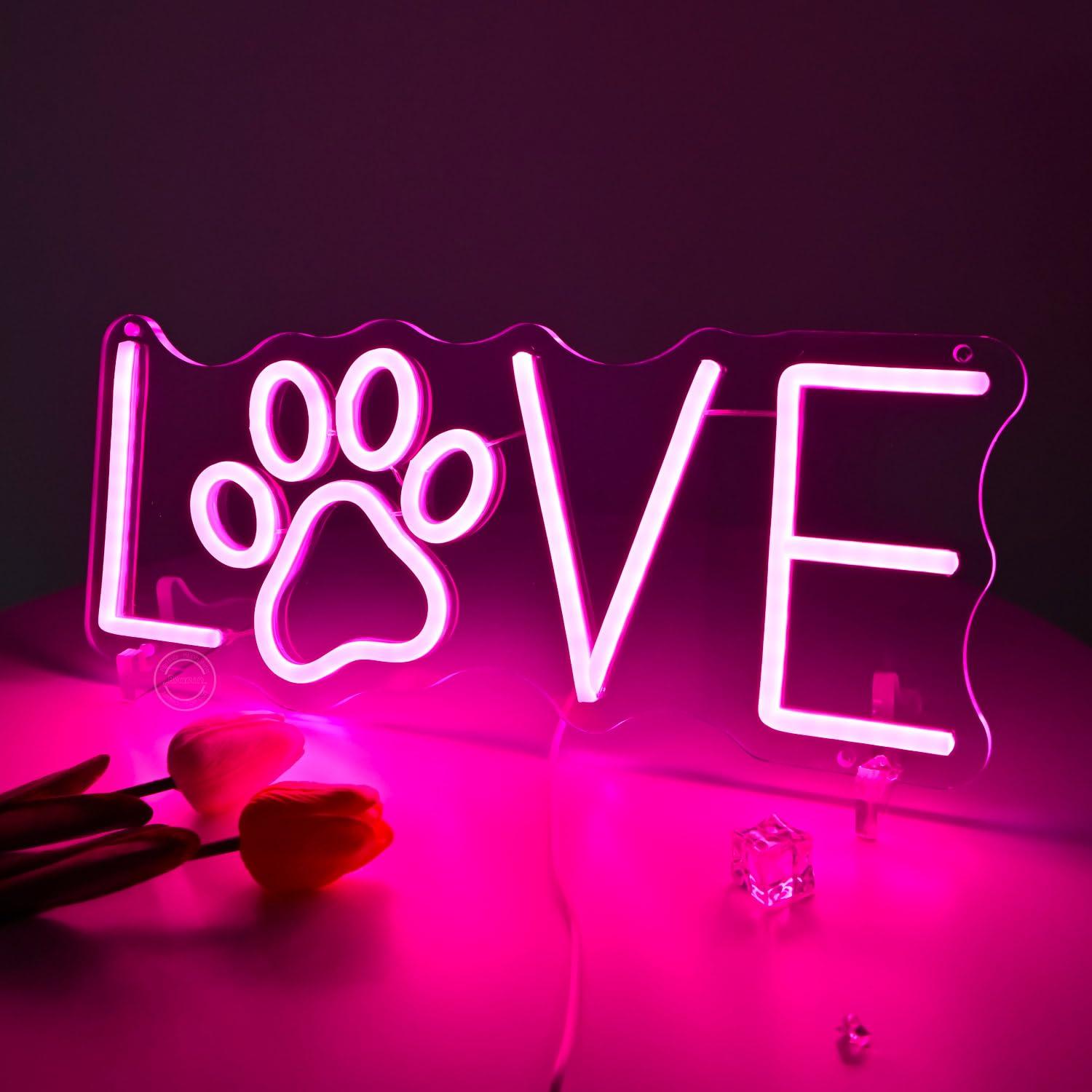 Love Paw Neon Sign USB Dimmabl – Lighting Decor For Living Room Bewertung und Preis