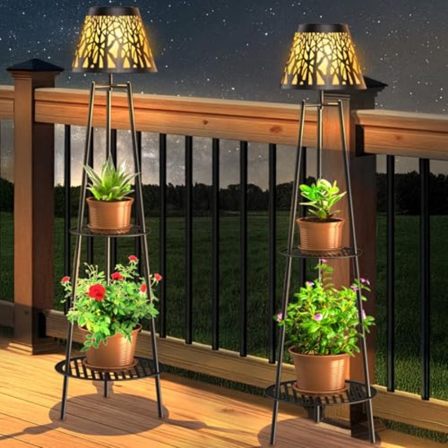 2 Pack Outdoor Solar Floor Lam – Decor Lighting Lamps Bewertung und Preis