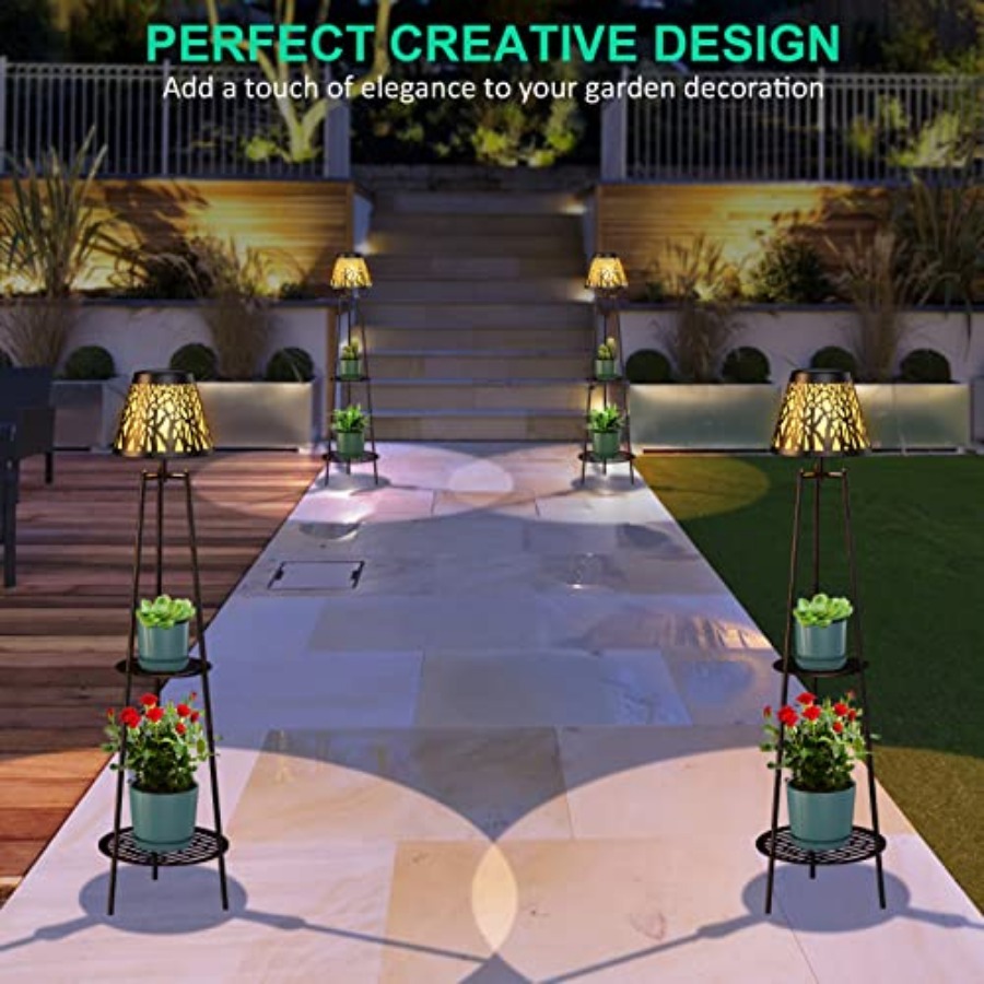 2 Pack Outdoor Solar Floor Lam – Decor Lighting Lamps Bewertung und Preis