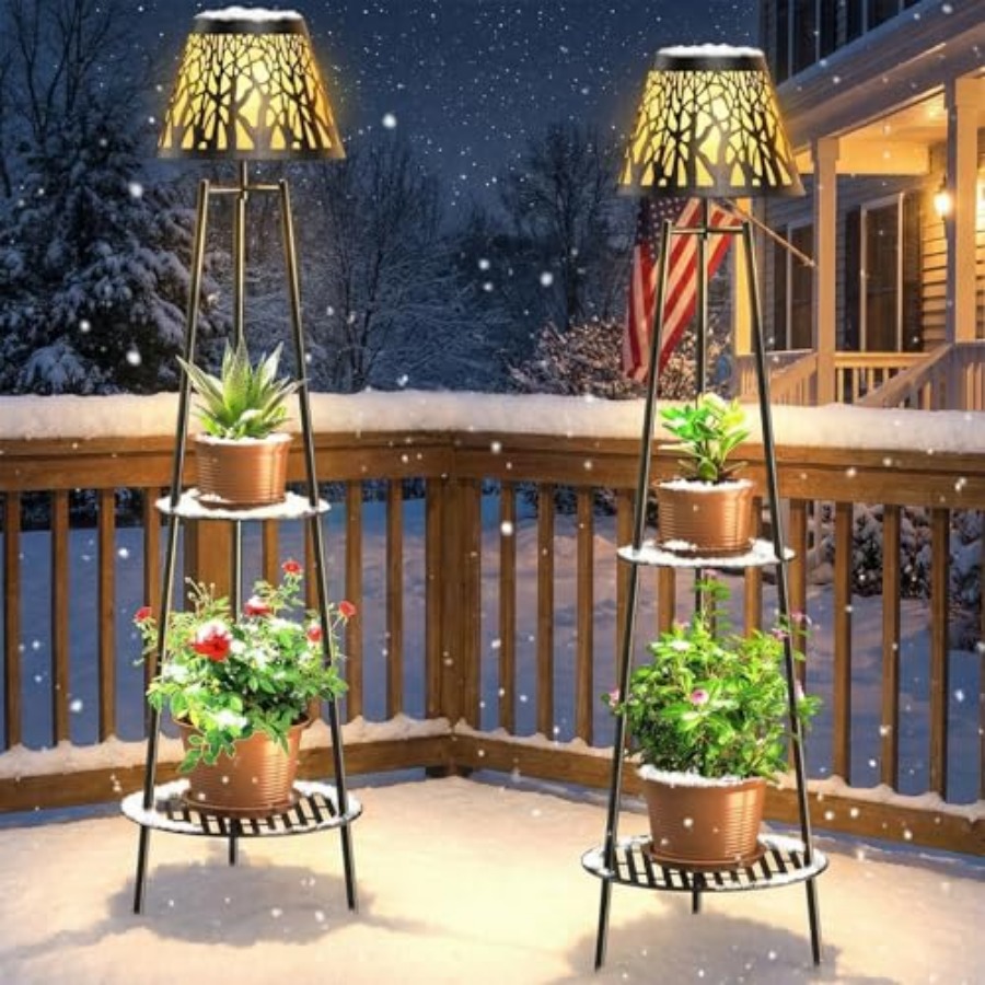 2 Pack Outdoor Solar Floor Lam – Decor Lighting Lamps Bewertung und Preis