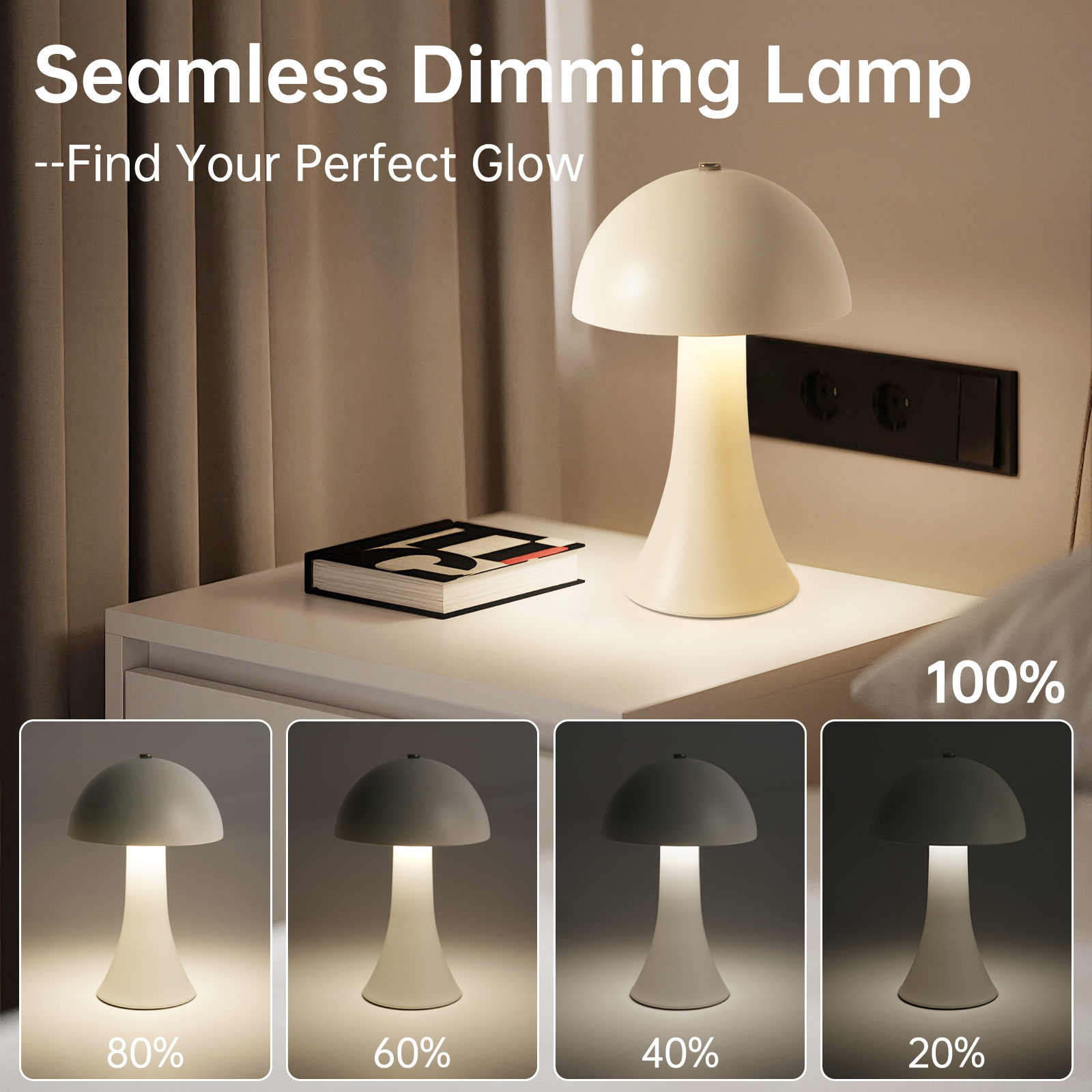 Rechargeable New LED Table Lam – Mushroom Table Lamp Bewertung und Preis
