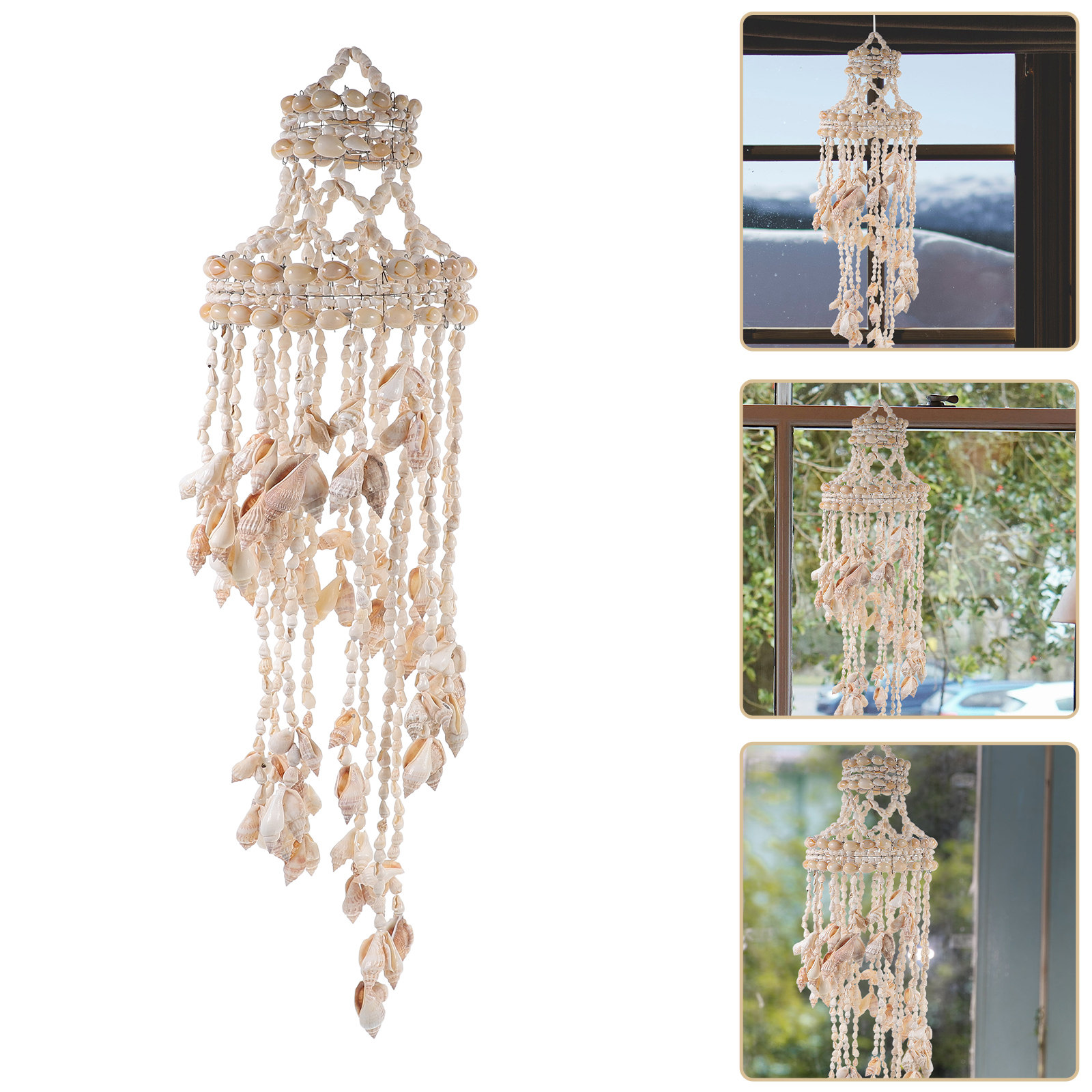 1Pcs Premium Shell Wind Chime  – Elements Lighting Decor Bewertung und Preis