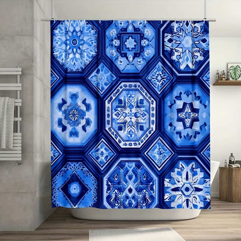 Geometric Blue Ethnic Shower C – Elements Lighting Decor Bewertung und Preis