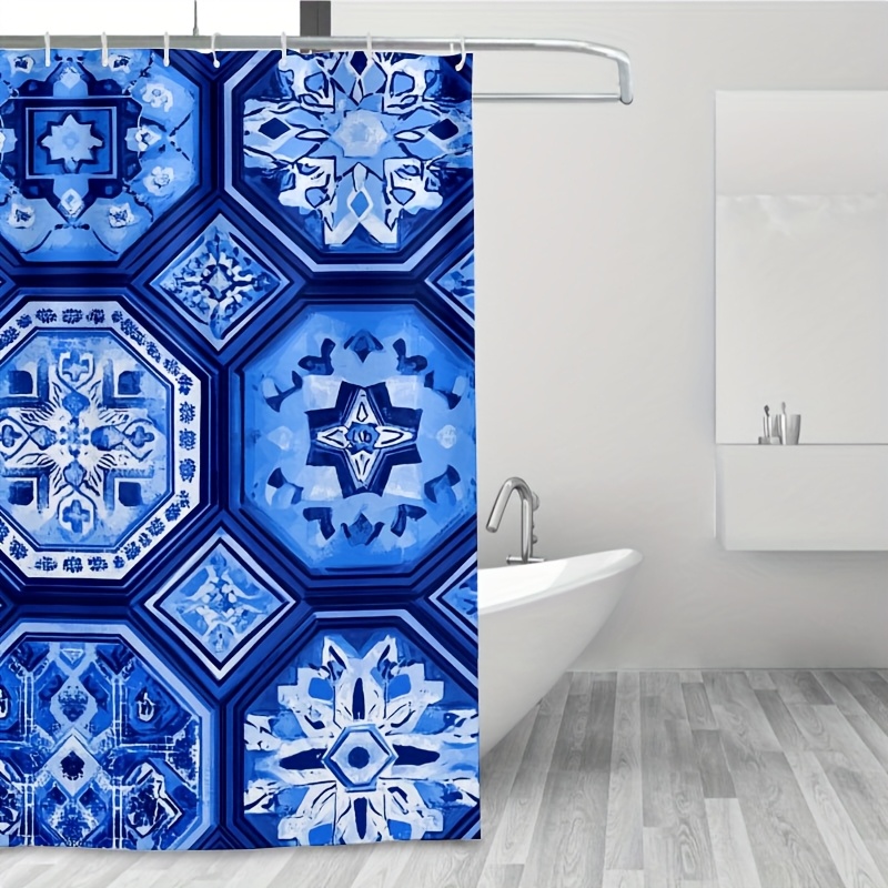 Geometric Blue Ethnic Shower C – Elements Lighting Decor Bewertung und Preis