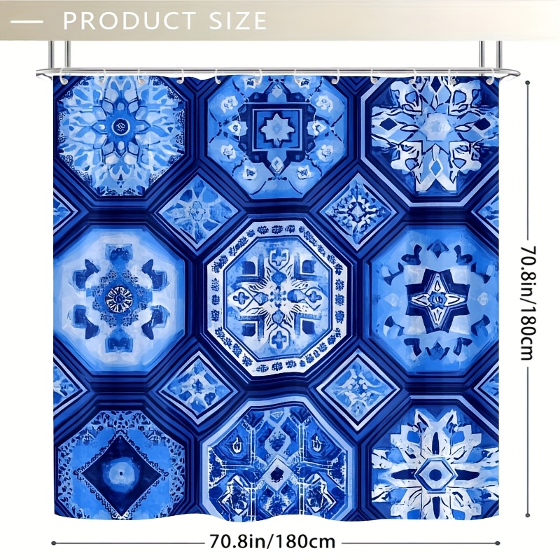 Geometric Blue Ethnic Shower C – Elements Lighting Decor Bewertung und Preis