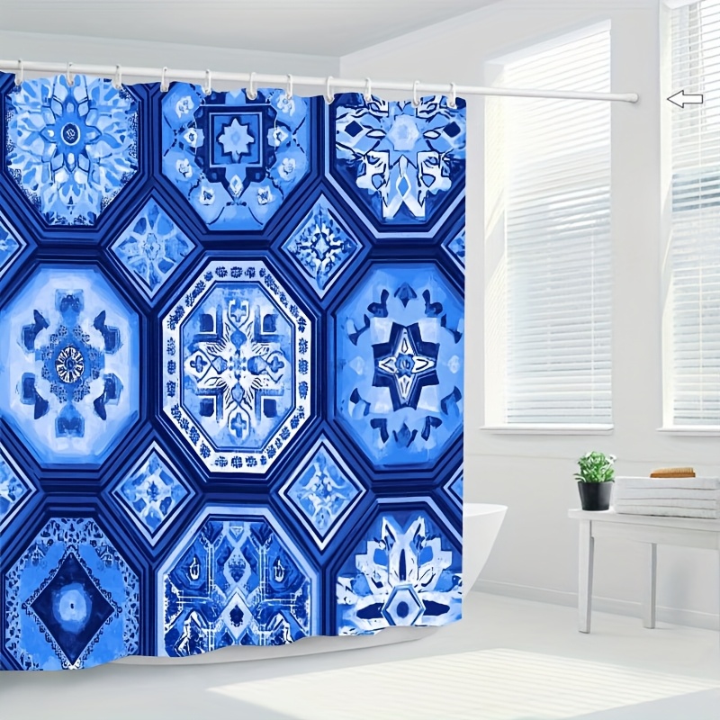 Geometric Blue Ethnic Shower C – Elements Lighting Decor Bewertung und Preis