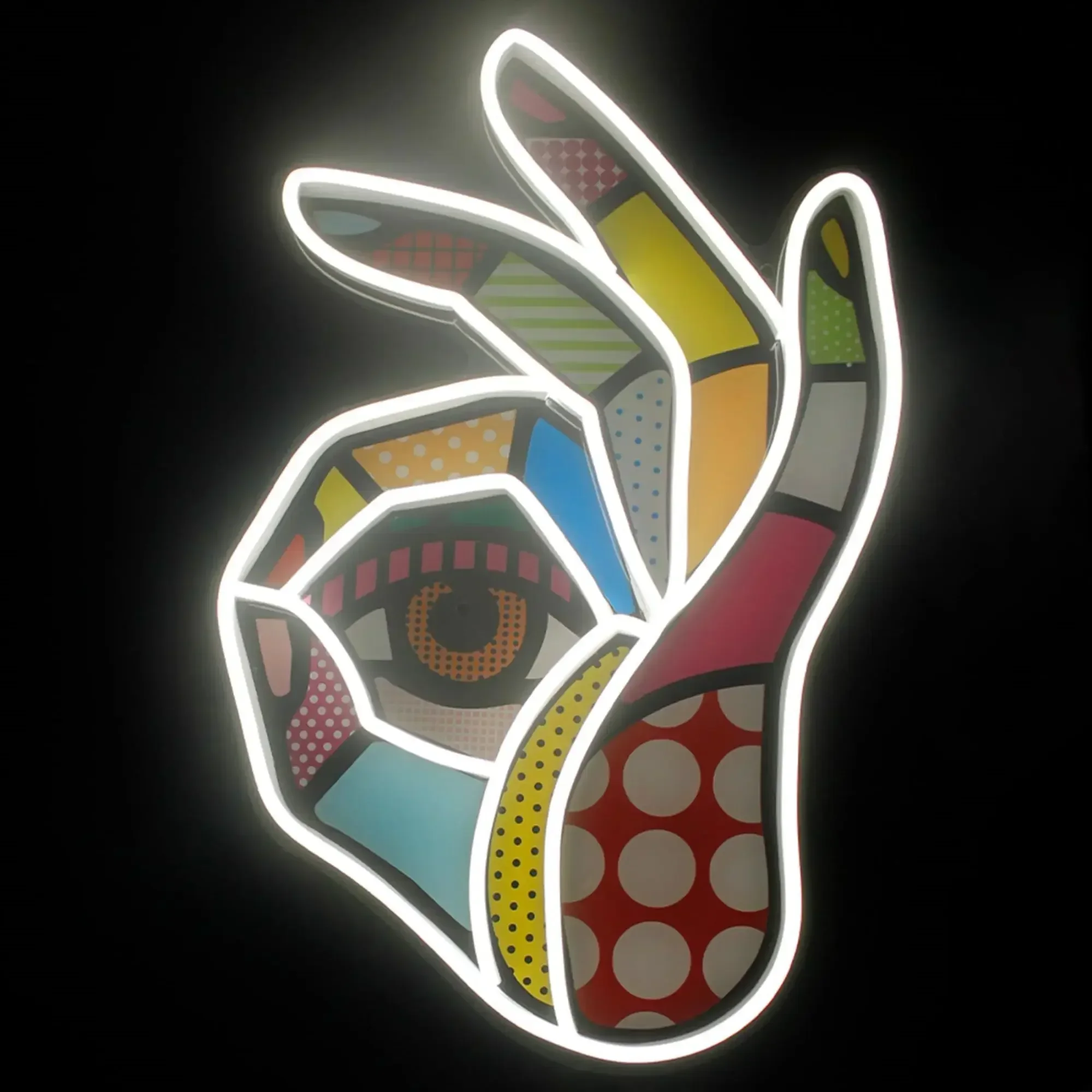Okay Neon Sign Printed OK LED  – Ok Lighting Decor Bewertung und Preis