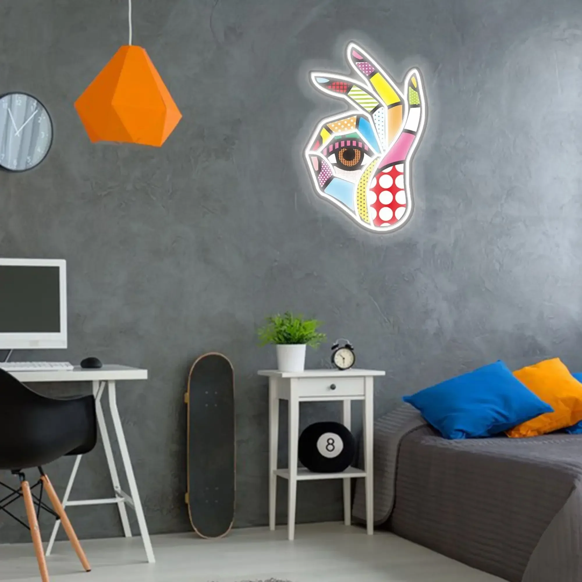 Okay Neon Sign Printed OK LED  – Ok Lighting Decor Bewertung und Preis