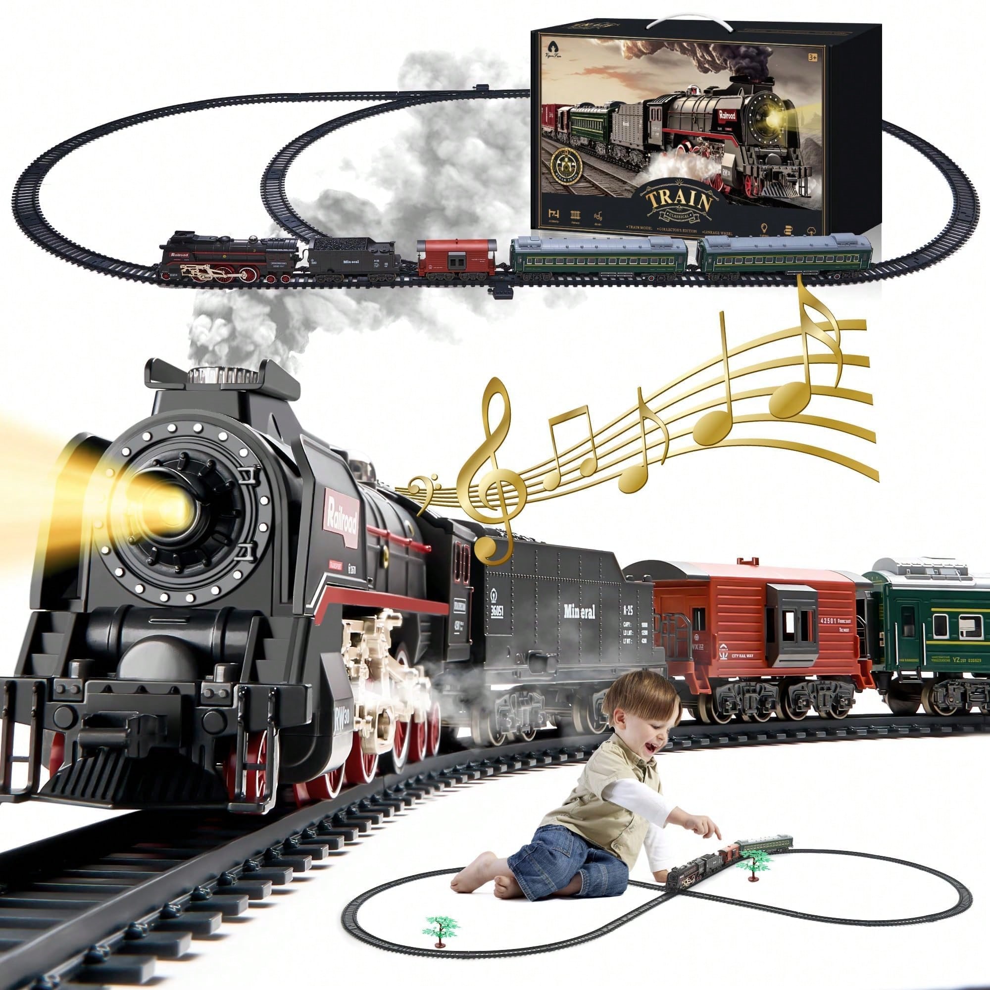 Luxury Electric Train Set with – Lighting Decoration Bewertung und Preis
