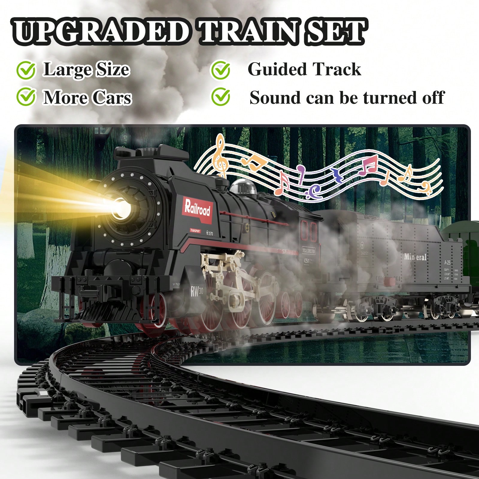 Luxury Electric Train Set with – Lighting Decoration Bewertung und Preis