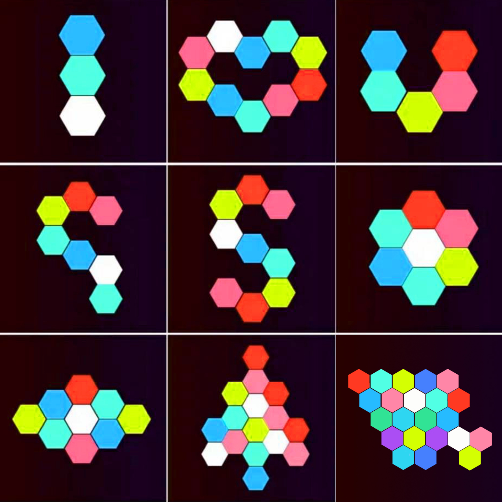 Remote control geometric hexag – Lighting Decor For Living Room Bewertung und Preis