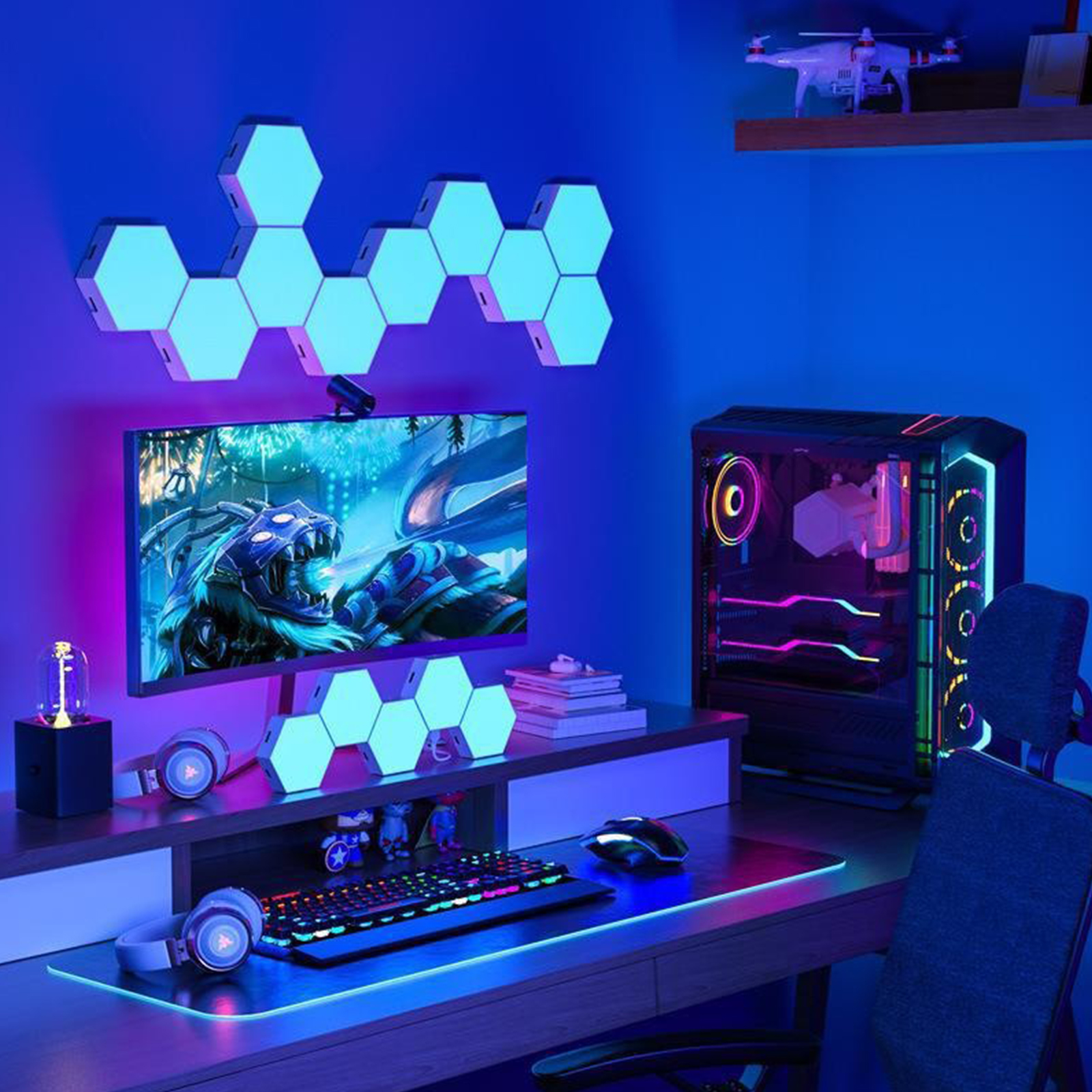 Remote control geometric hexag – Lighting Decor For Living Room Bewertung und Preis